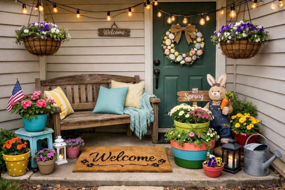 10 small front porch decorating ideas on a budget