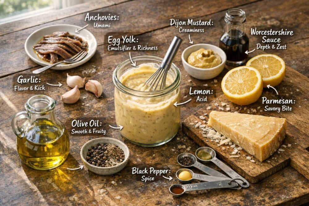 homemade caesar salad dressing