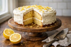 lemon cake with cream cheese recipe