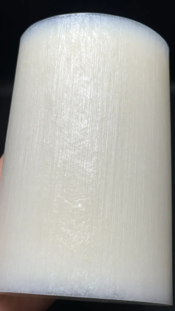 Translucent rice paper wrapper, closeup.