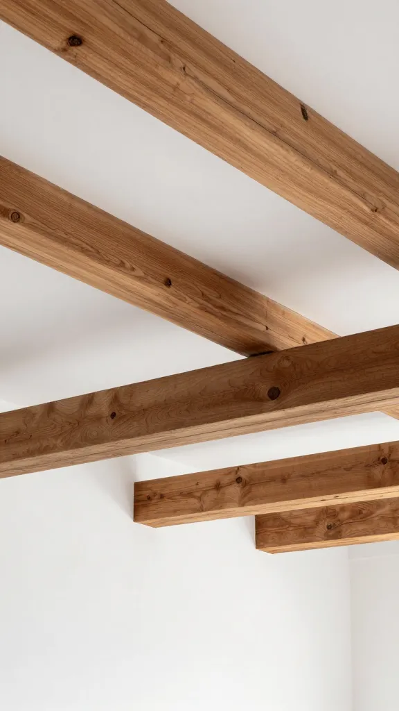 High-quality photo representing: 4. Timber Beams And White Walls For That Cozy Resort Feel