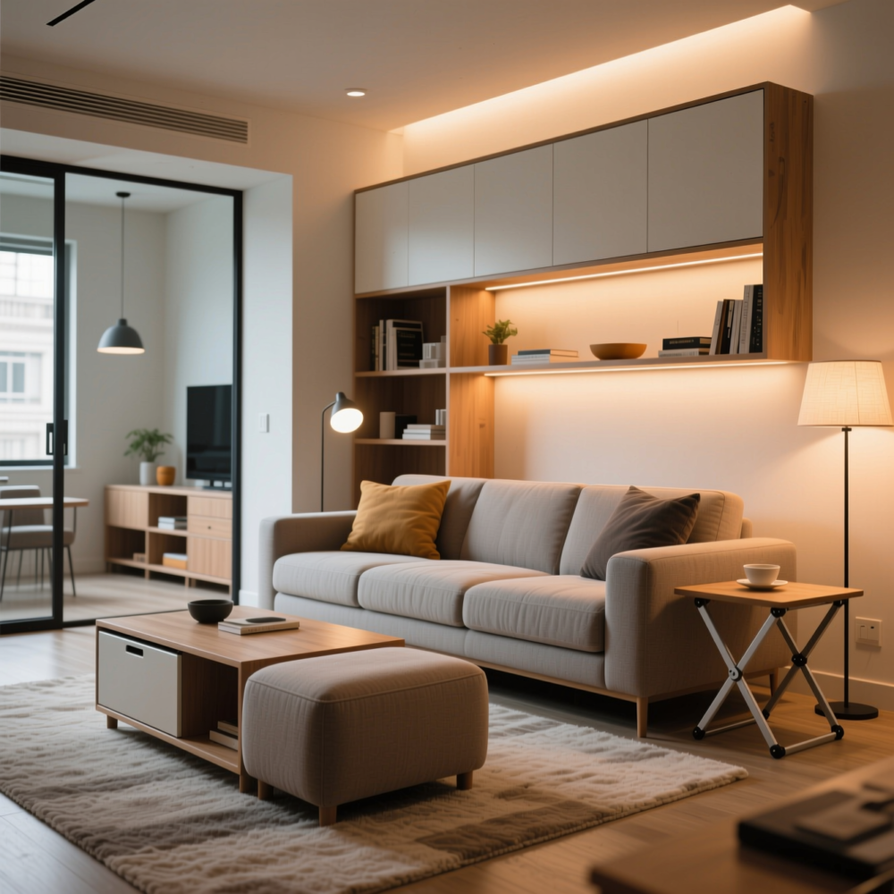 10 Creative Living Room Ideas for Open Floor Plan 10 10. Invest in Multifunctional Furniture