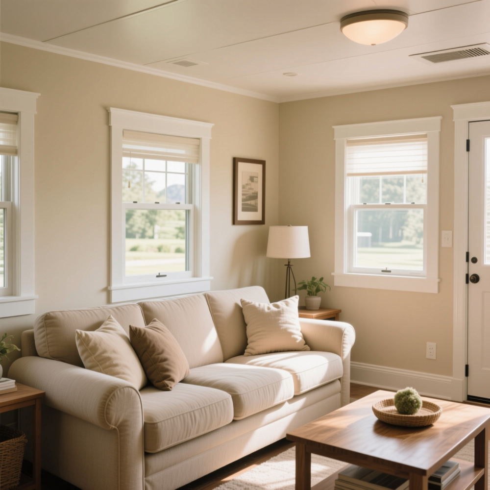 10 Cute Living Room Ideas for Mobile Home 2 1. Paint Your Walls a Light, Neutral Color