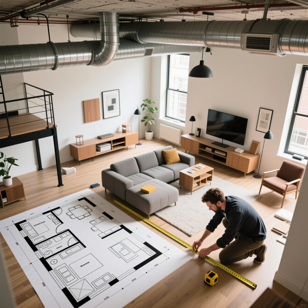 10 Lofty style Living Room Design Ideas 2 2. Plan Your Floor Layout Strategically