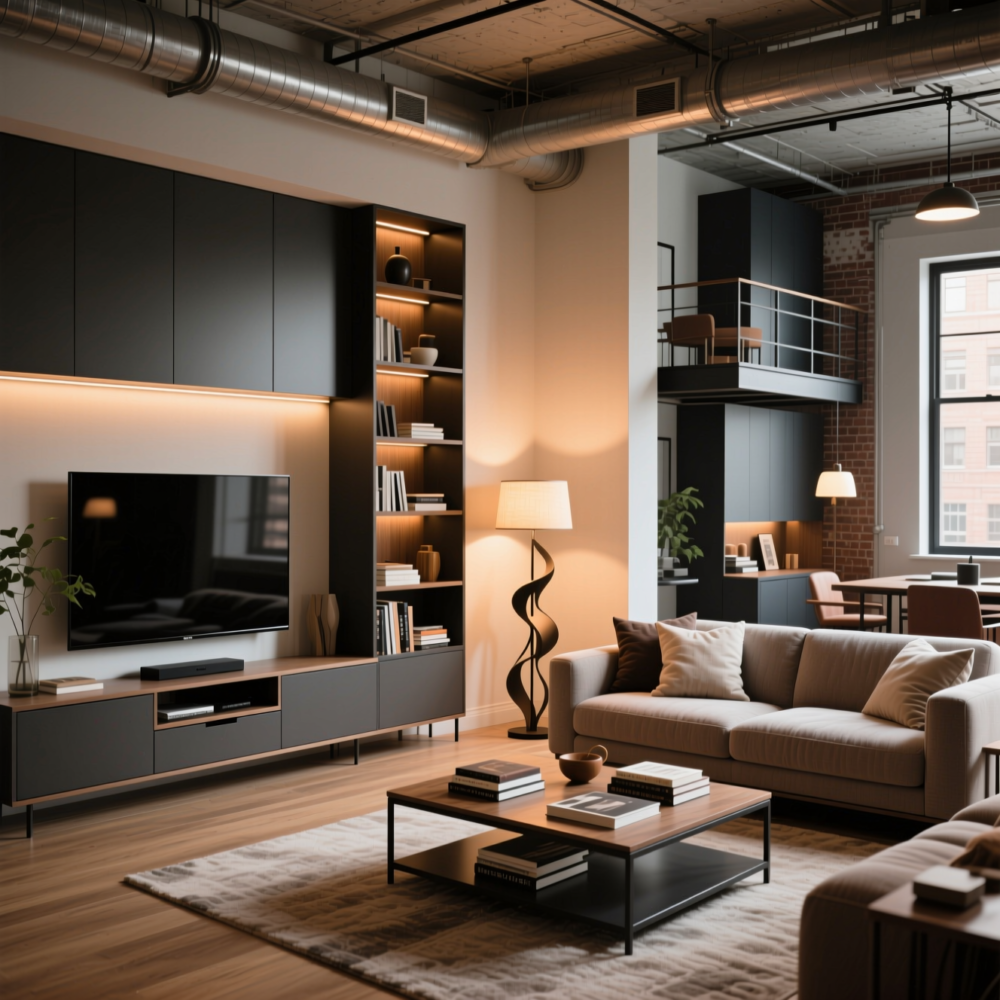10 Lofty style Living Room Design Ideas 10 10. Balance Function and Finesse Throughout the Space