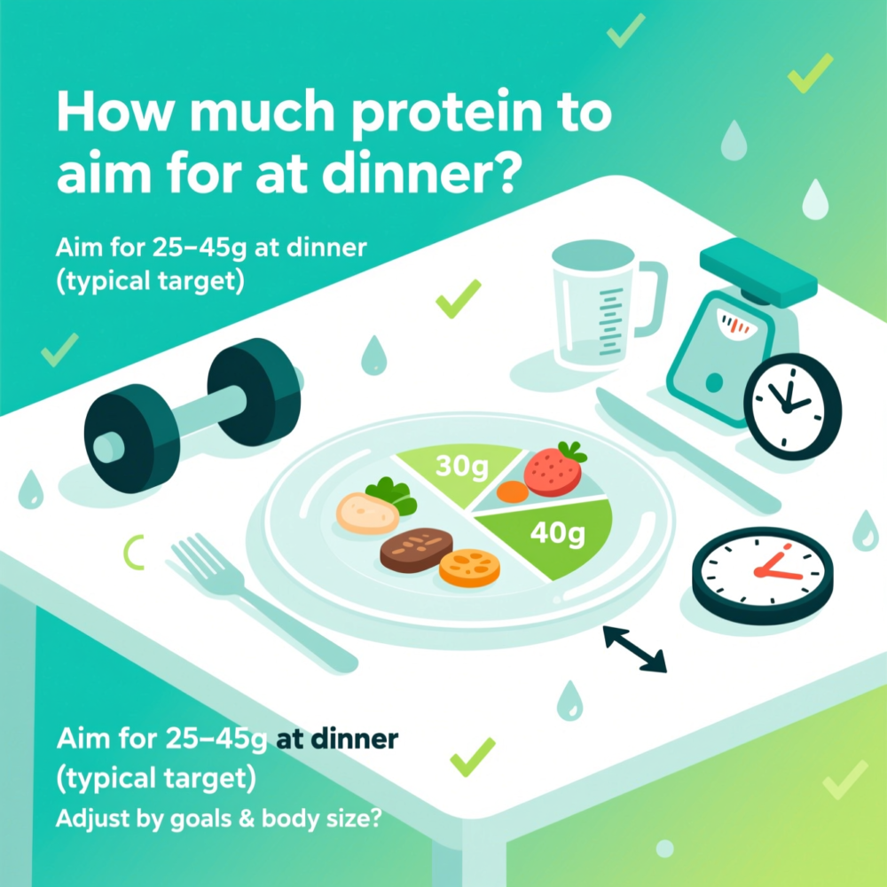 Step 2: How much protein to aim for at dinner