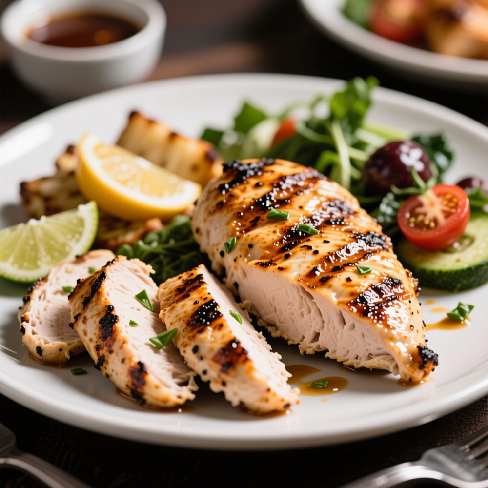Step 7: Recipe 1: Grilled chicken breast dinner (30g target)