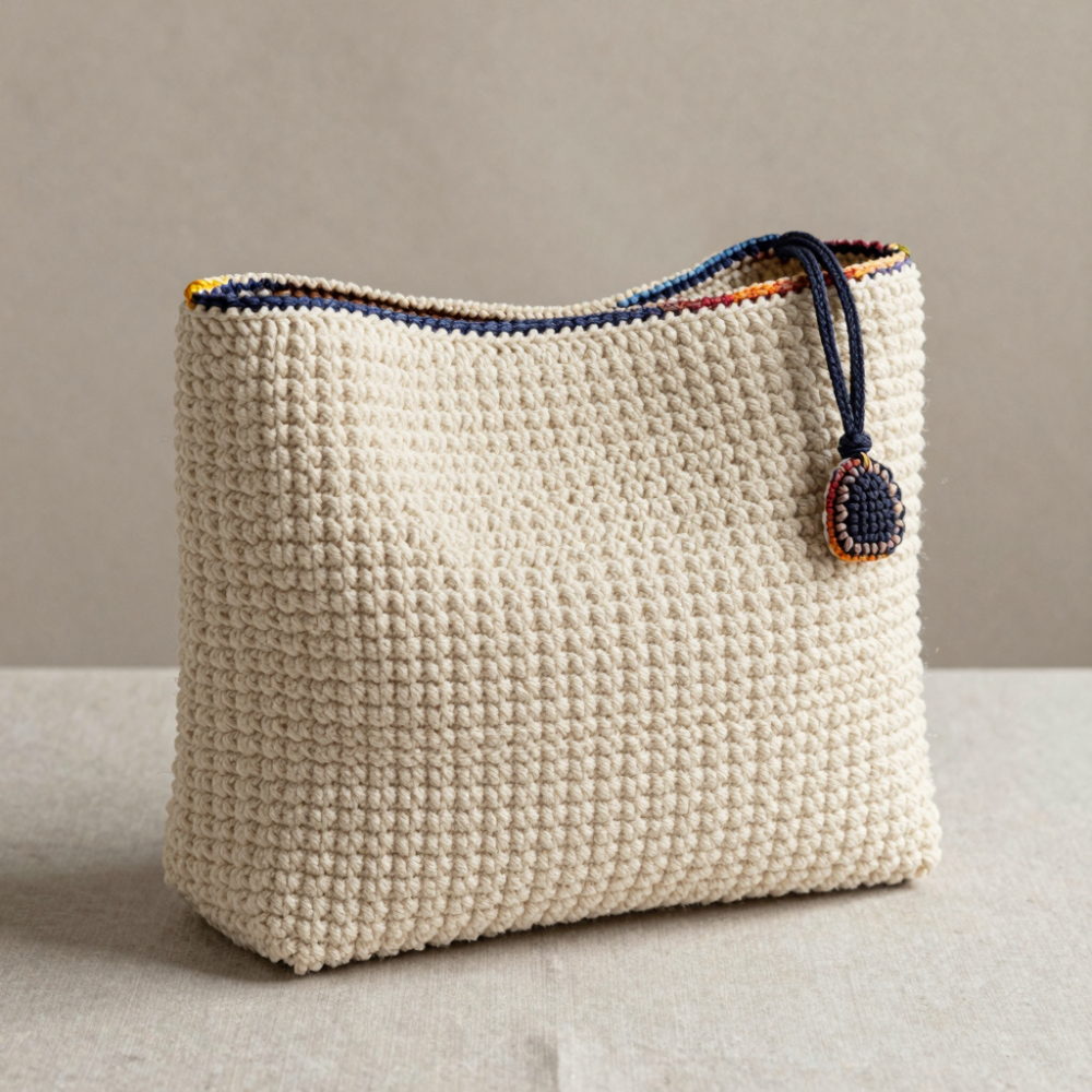 10 creative crochet bag ideas 3 Step 2: Sturdy panel + accent details (Idea #1)