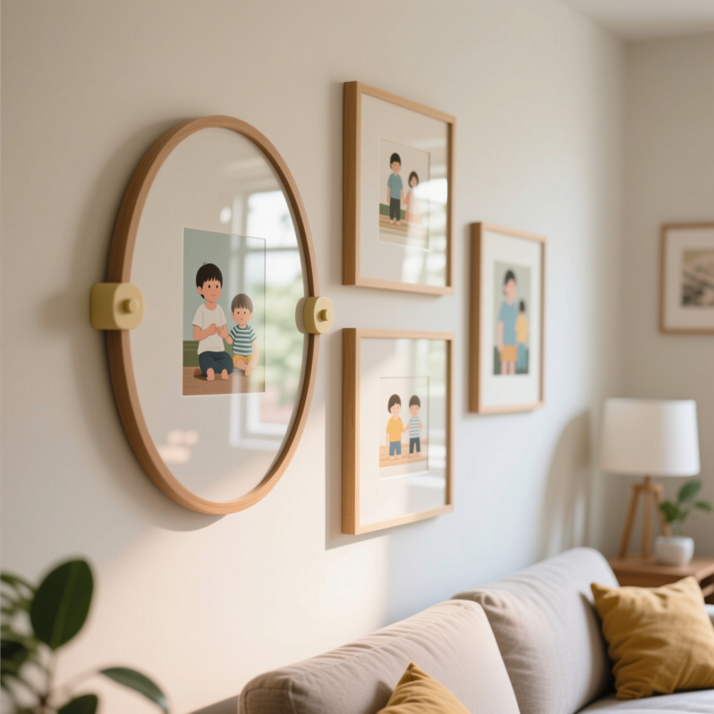 14 Amazing Living Room Ideas for Families with Kids 3 2. Choose Child-Safe Wall Decor