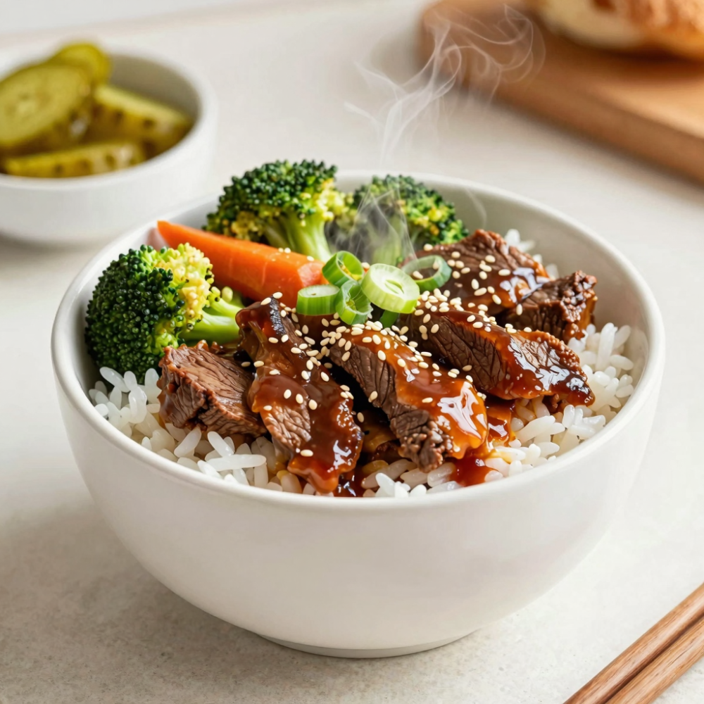 1. Teriyaki Beef Bowls (under 30)