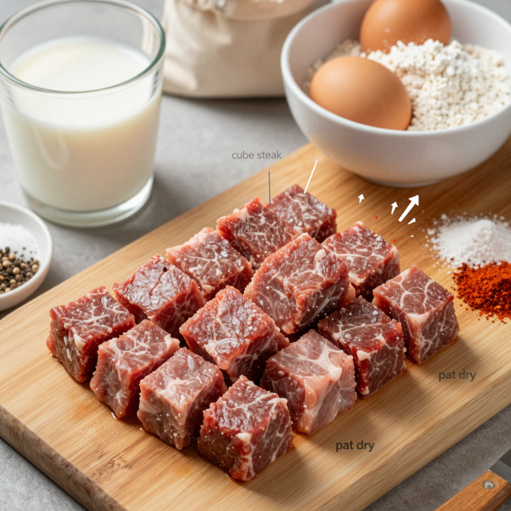 Country Fried Steak Recipe 2 Step 2: Pick and Prep Your Steak (Cube Steak Matters)