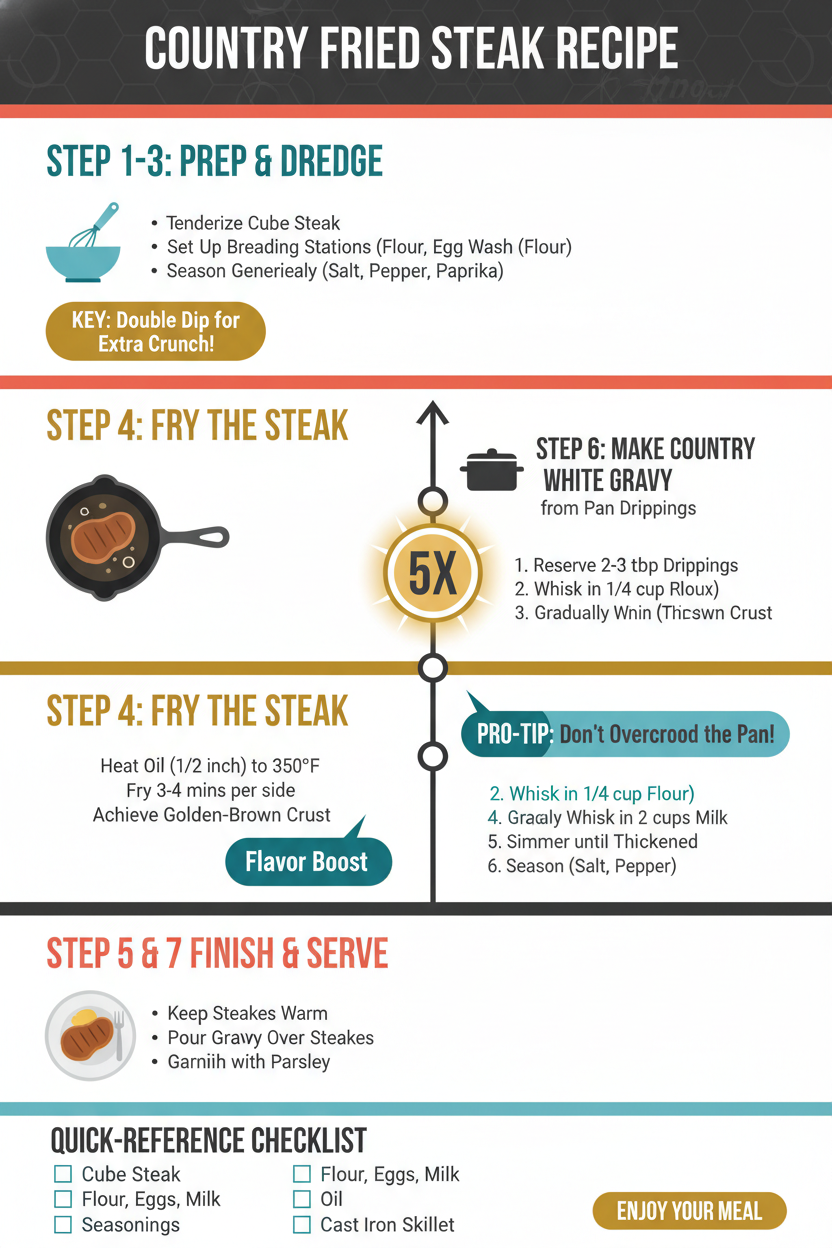 Country Fried Steak Recipe 6 Step 6: Make Country White Gravy from Pan Drippings