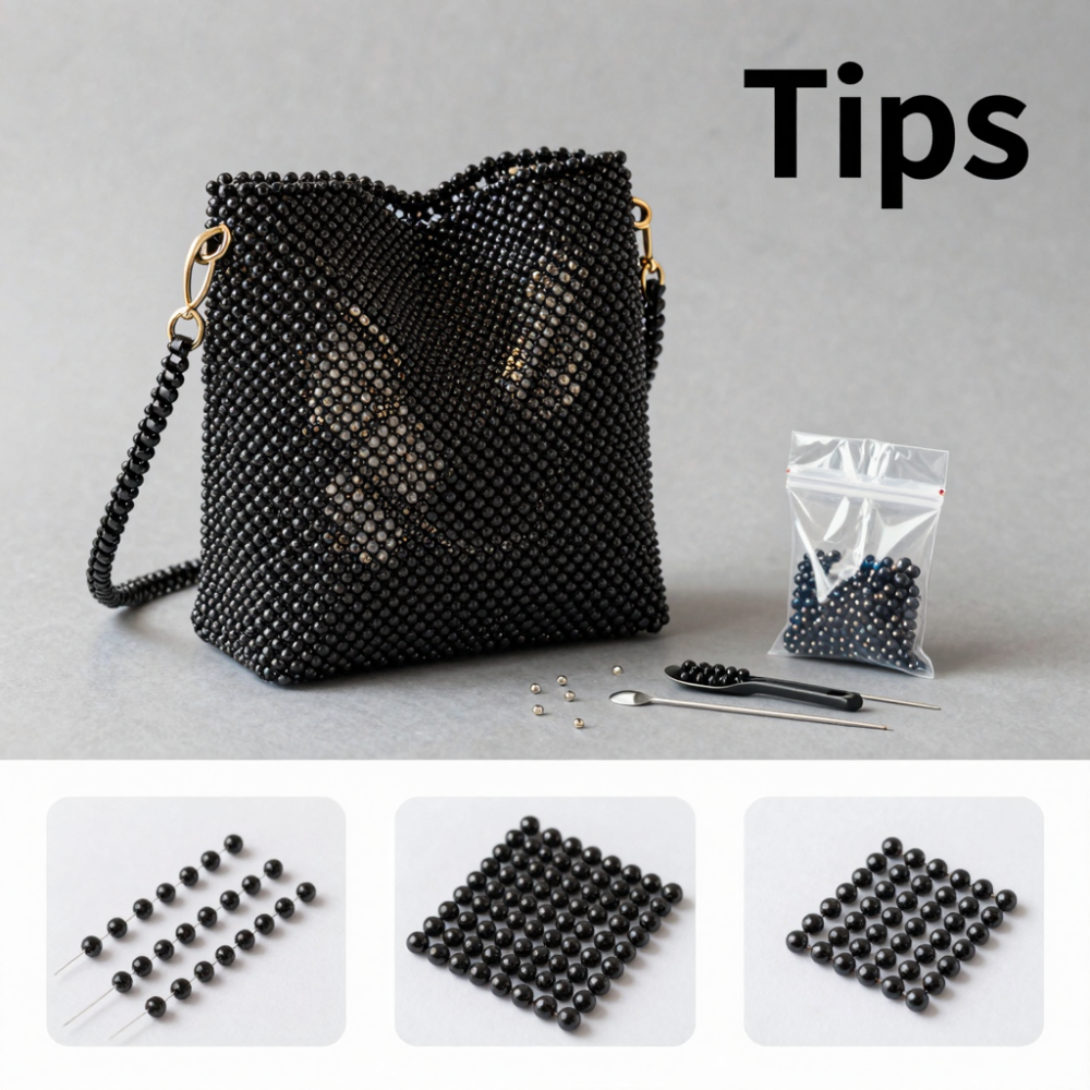 Crochet hand Bags & Purses with Beads: Step-by-Step Guide 10 Tips
