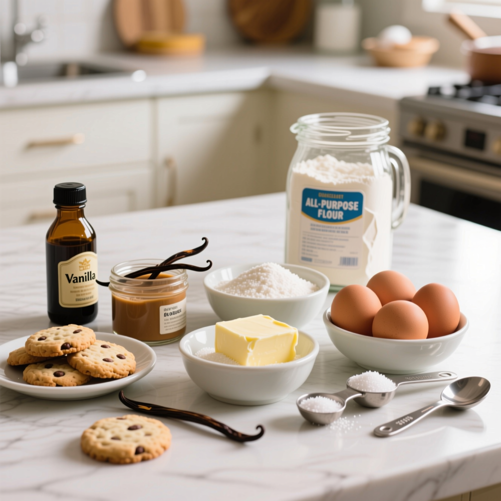 Easy Vanilla Cookies Recipe (Beginner-Friendly, Big Flavor) 2 2. Ingredients (Vanilla Cookie Essentials)