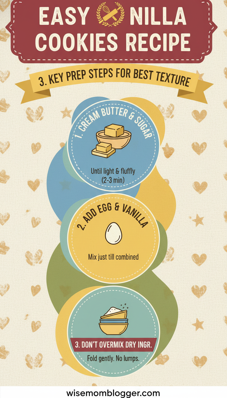 Easy Vanilla Cookies Recipe (Beginner-Friendly, Big Flavor) 3 3. Key Prep Steps for Best Texture