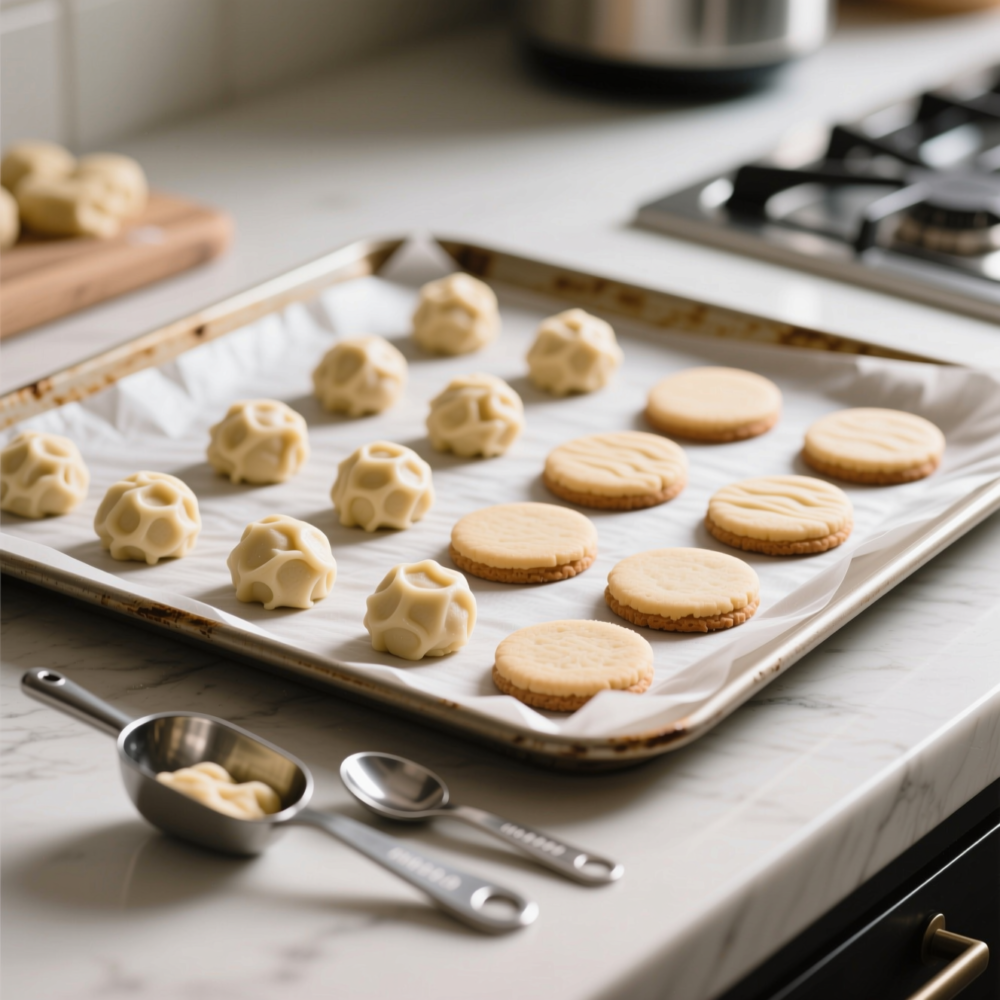 Easy Vanilla Cookies Recipe (Beginner-Friendly, Big Flavor) 5 5. Shape and Portion