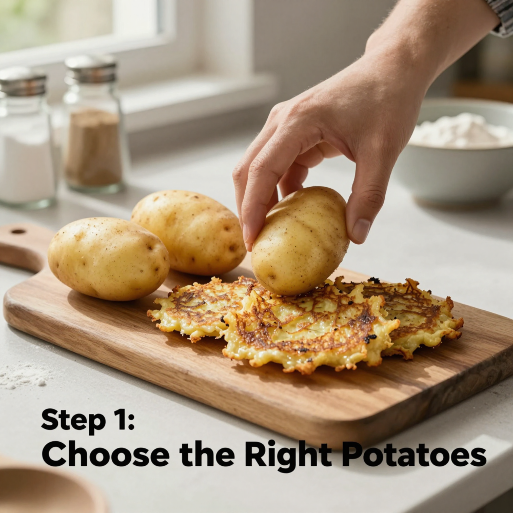 German Potato Pancakes (Kartoffelpuffer): Crispy, Savory, and Comfortingly Simple 2 Step 1: Choose the Right Potatoes