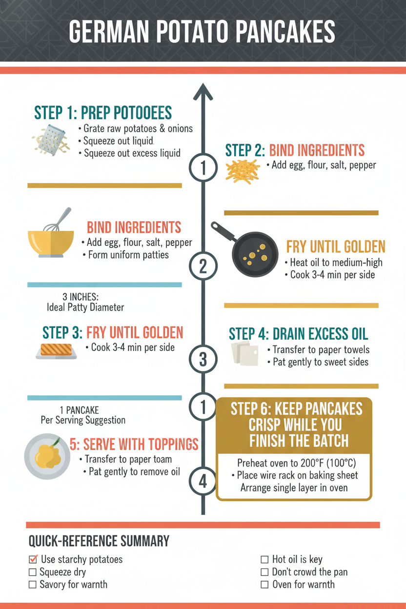German Potato Pancakes (Kartoffelpuffer): Crispy, Savory, and Comfortingly Simple 7 Step 6: Keep Pancakes Crisp While You Finish the Batch
