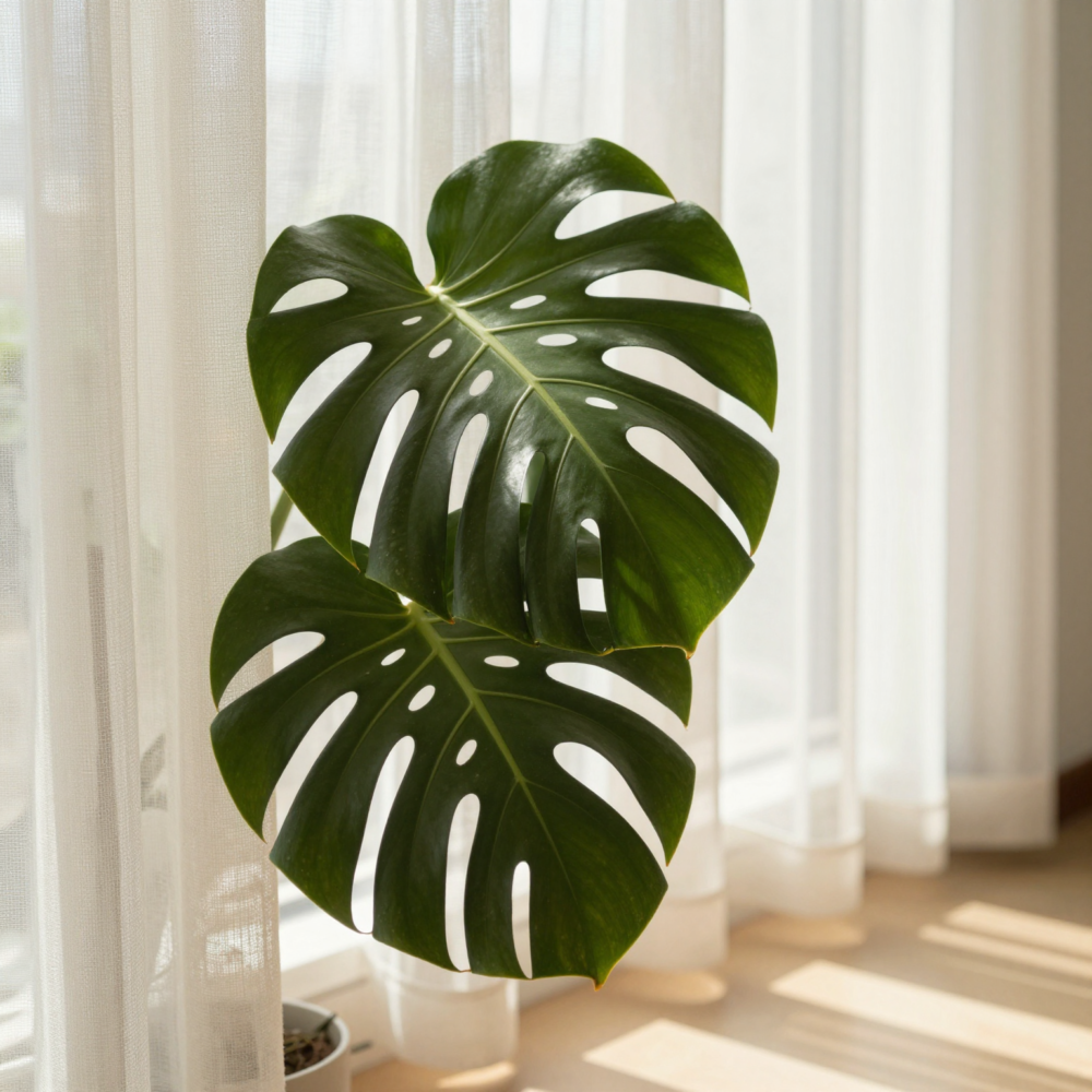 Monstera Plant Care: Light, Water, Soil, and More for Thriving Growth 5 4. Use Sheer Curtains for Softer, Safer Light