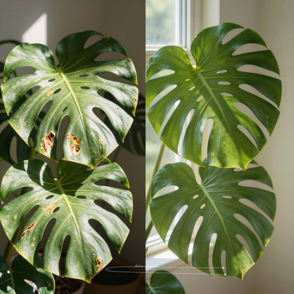 Monstera Plant Care: Light, Water, Soil, and More for Thriving Growth 6 5. Direct Sun vs. Indirect Light (How to Avoid Leaf Scorch)