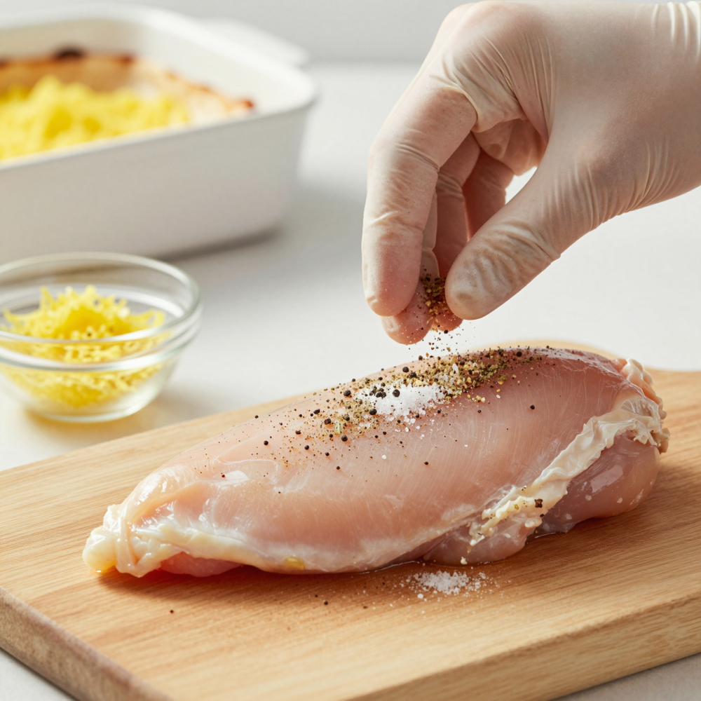 Parmesan Crusted Chicken Baked 3 Step 2: Season the Chicken Before Coating