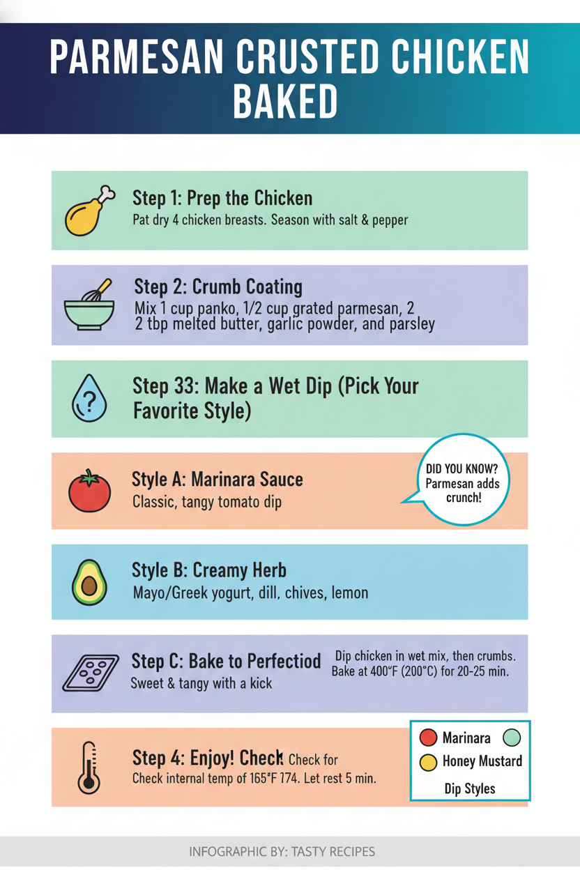 Parmesan Crusted Chicken Baked 4 Step 3: Make a Wet Dip (Pick Your Favorite Style)