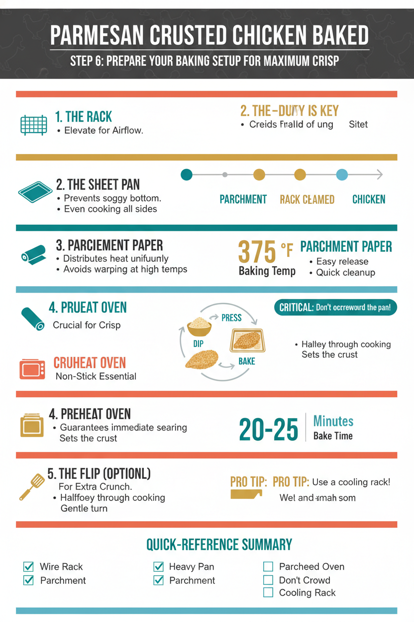 Parmesan Crusted Chicken Baked 7 Step 6: Prepare Your Baking Setup for Maximum Crisp