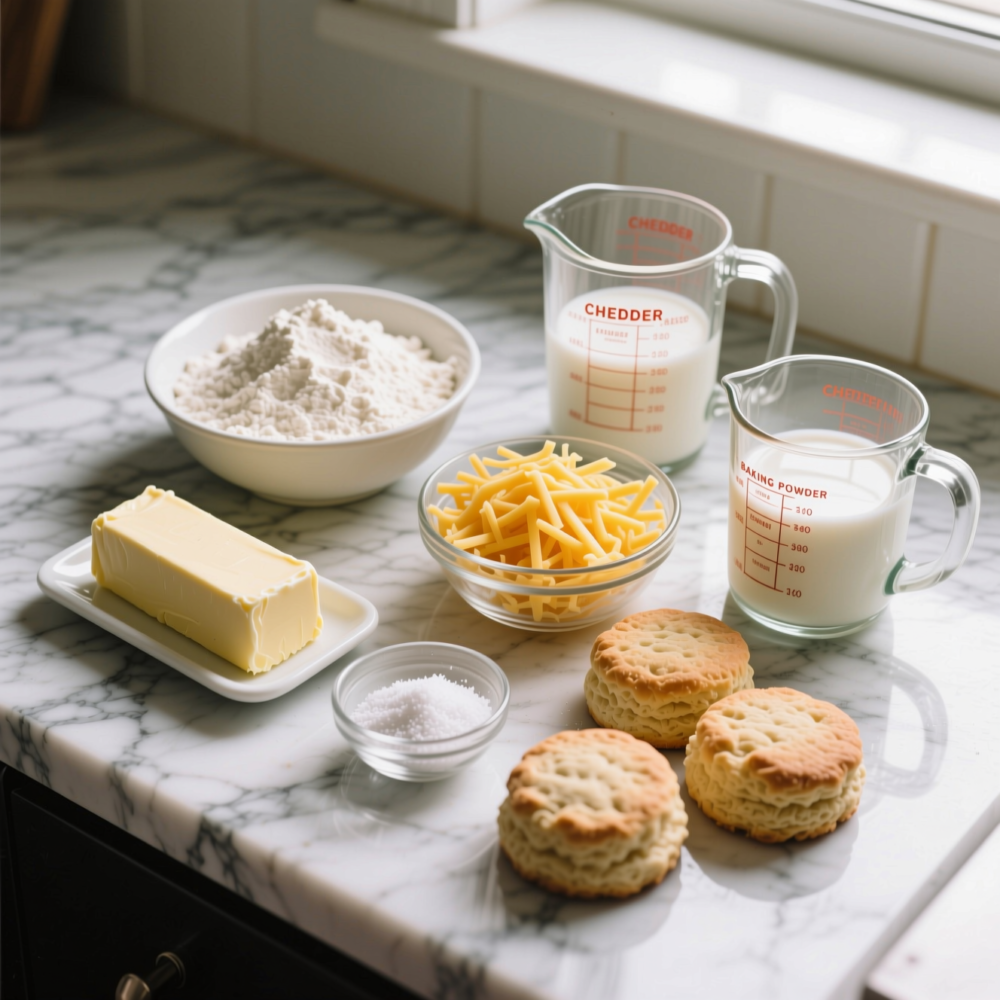 Savory Cheddar bay Biscuits Recipe 1 Step 1: Gather and Chill Your Ingredients