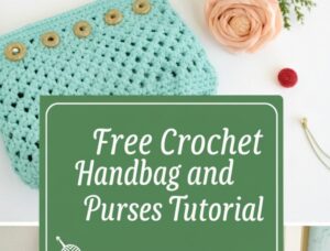 Crochet hand Bags & Purses with Beads: Step-by-Step Guide collage-images-showing-simple---crochet-bags-and-p
