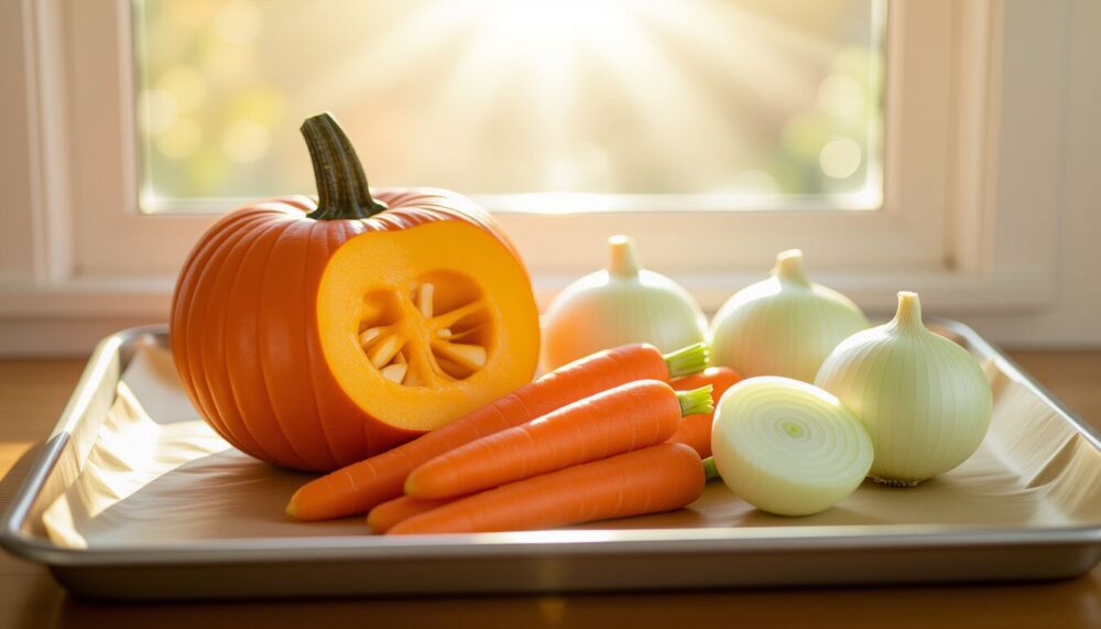 How to Make Pumpkin Soup That Actually Tastes Like Autumn 3 Step 1: Roasting the Pumpkin and Vegetables