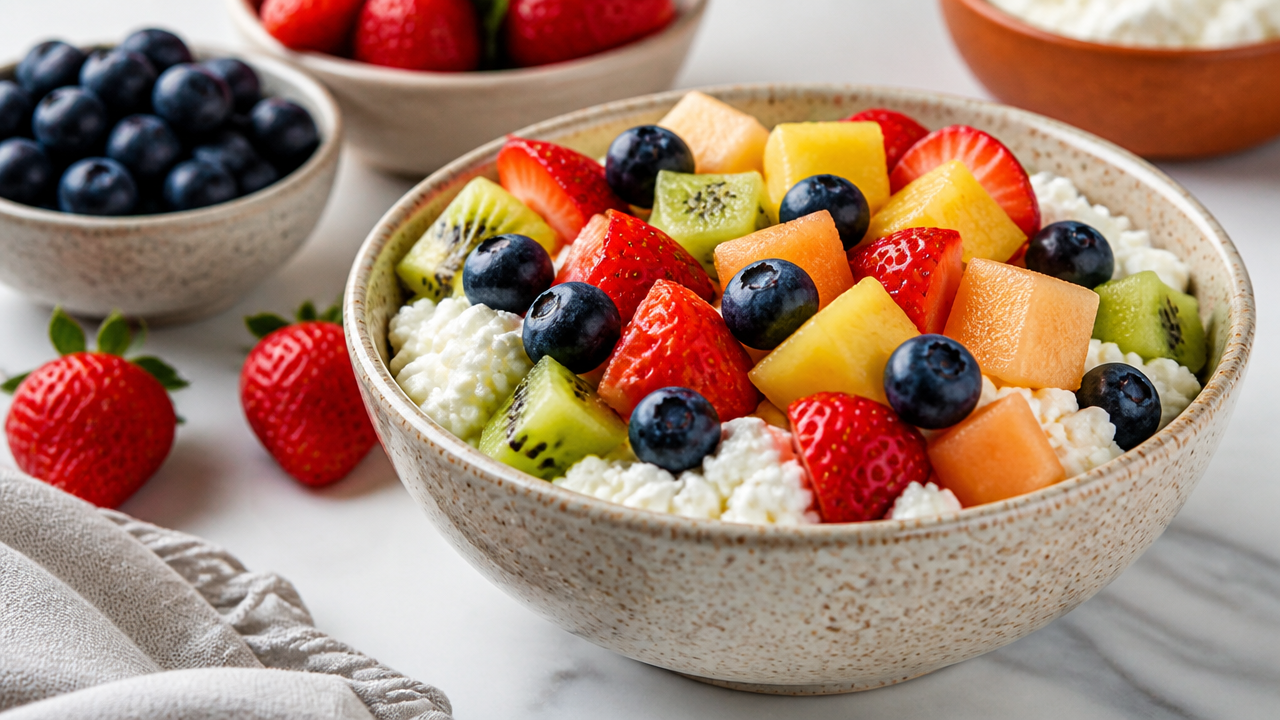 10 Easy High-Protein Cottage Cheese Fruit Bowls Everyone Will Love 2 Cottage Cheese Fruit Bowl Recipe (High Protein)