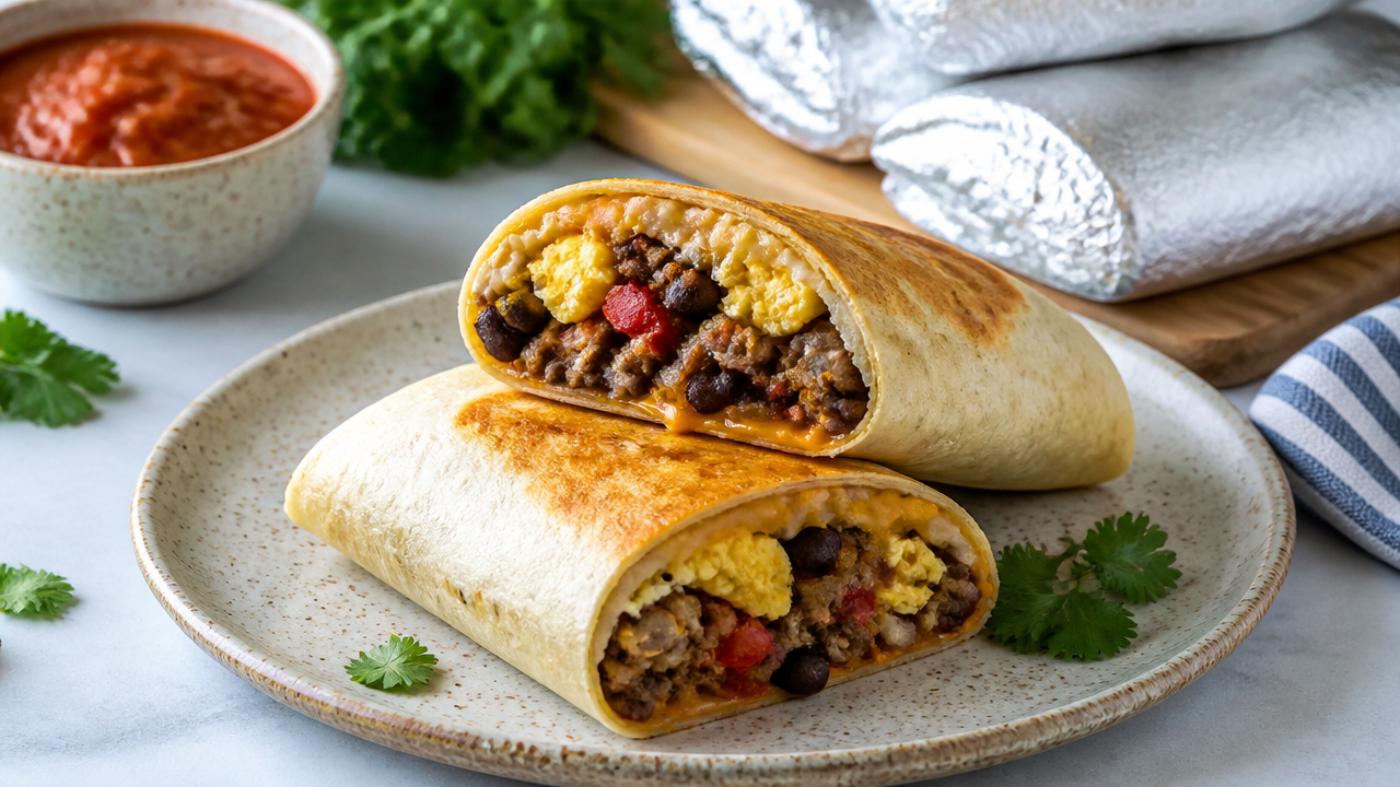 12 Easy Freezer-Friendly Breakfast Burrito Recipes for the Whole Family 2 Breakfast Burritos Recipe (Freezer-Friendly)