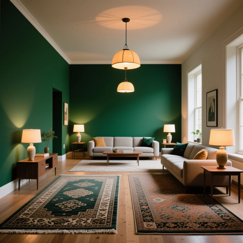 Living Room Ideas for Rectangular Rooms: How to Design, Zone, and Style Your Space 9 8. Use Color, Rugs, and Lighting to Style the Space