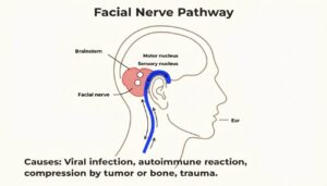 Justin Bieber's Medical Condition Explained a-simple-medical-diagram-of-the-facial-nerve-pathw