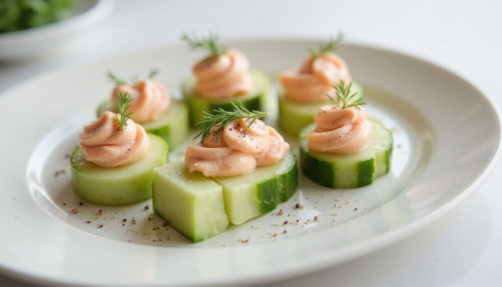 12 Easy Low-Carb Cucumber Cream Cheese Bites Everyone Will Love 6 4. Classic Cucumber Dill Bites