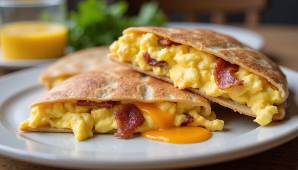 10 Easy & Cheesy Breakfast Quesadillas the Whole Family Will Love 5 3. Protein-Packed Black Bean & Cilantro Quesadilla