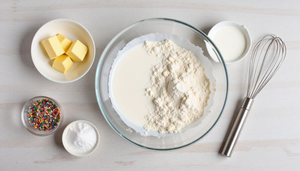 Easy Funfetti Dot Cakes: Viral Cake in a Cup With a Perfect Sprinkle Cap 4 Step 3: Combine Wet Ingredients Separately
