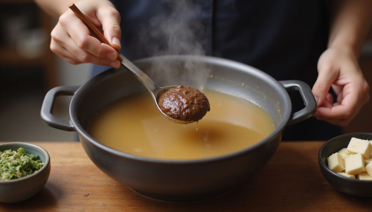 How to Make Easy Miso Soup at Home: A Simple Japanese Comfort Food 5 Step 3: Simmer the Tofu and Wakame in the Dashi