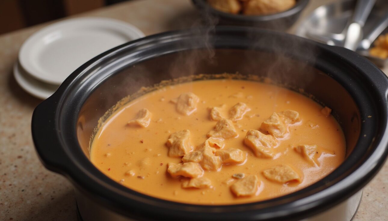 How to Make Buffalo Chicken Dip That's Creamy and Crowd-Pleasing 6 Step 4: Fold in the Chicken and Half the Cheese
