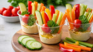 12 Easy Hummus Veggie Cup Recipes the Whole Family Will Love Hummus Veggie Cups Recipe (Easy Snack)