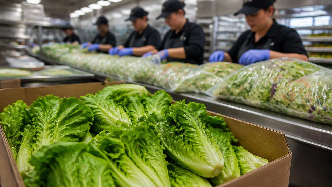 What restaurants get lettuce from Taylor Farms?