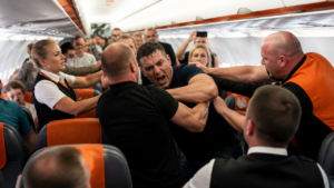 easyjet flight brawl forces plan return