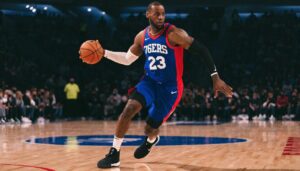 LeBron James and the 76ers: Trade Rumors, Facts, and Current Reality lebron-james-in-basketball-court-in-76ers-jersey