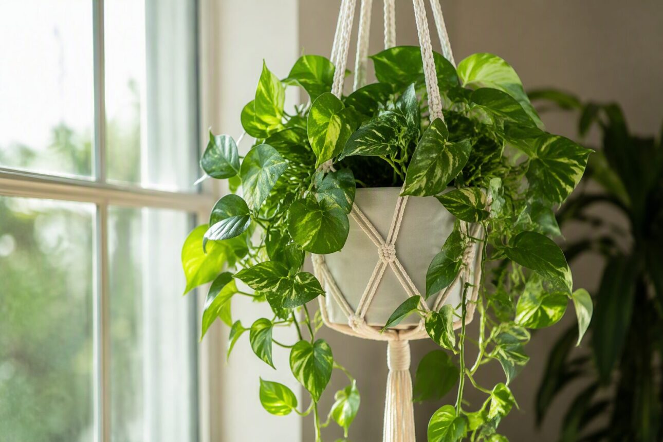 10 Easiest Air Purifying House Plants for Beginners 4 2. Pothos (Epipremnum aureum)