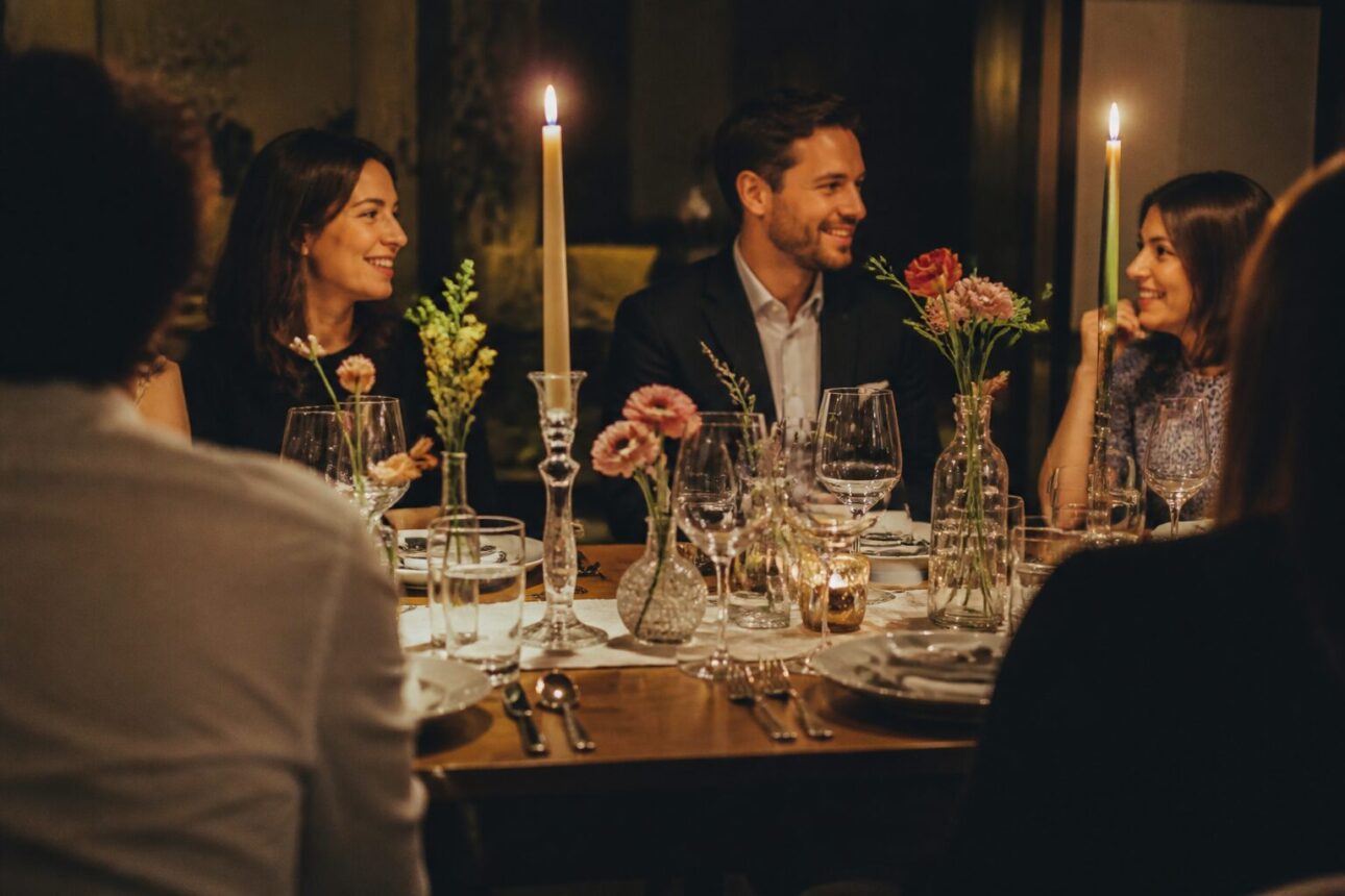 13 Beautiful Table Decoration Ideas for Every Budget 7 5. Sightline-Aware Centerpieces