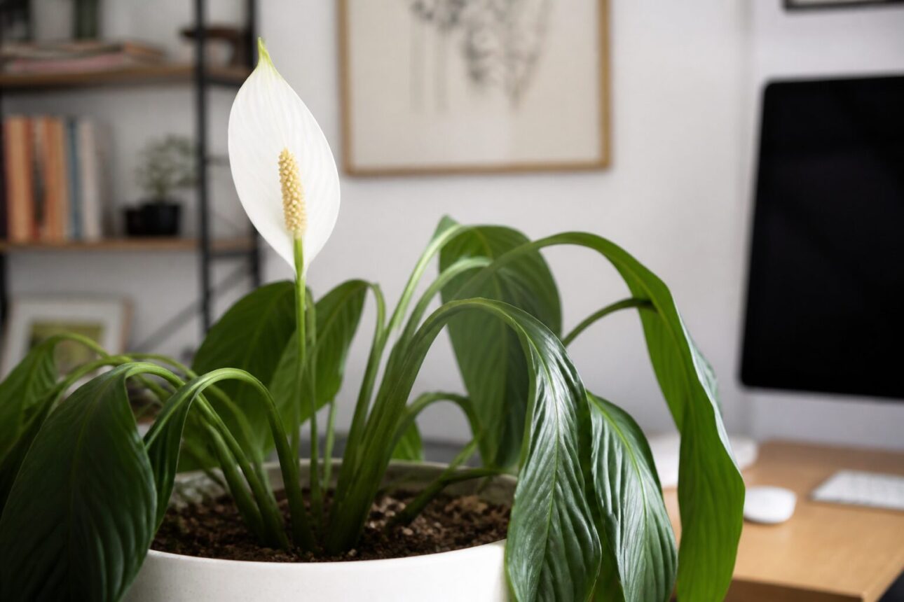 10 Easiest Air Purifying House Plants for Beginners 7 5. Peace Lily (Spathiphyllum)