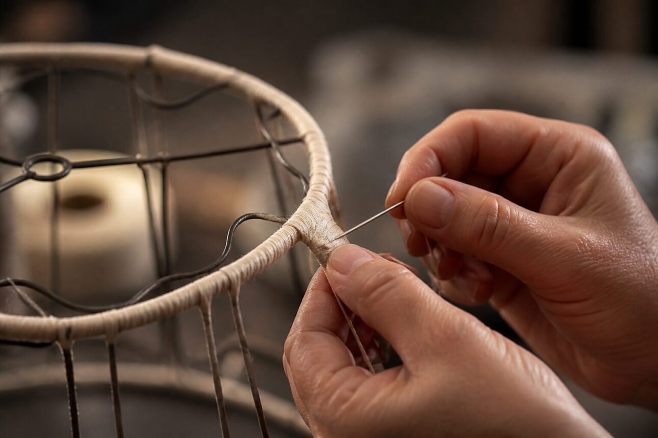 How to Make a Victorian Lampshade Step by Step 3 Step 1: Preparing the Wire Frame
