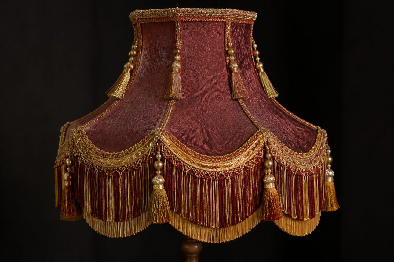 How to Make a Victorian Lampshade Step by Step 6 Step 4: Adding Victorian Trim and Embellishments