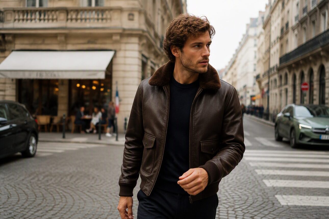 9 Premium Designer Clothing Brands for Men, Expert-Picked 6 4. Massimo Dutti Leather Bomber