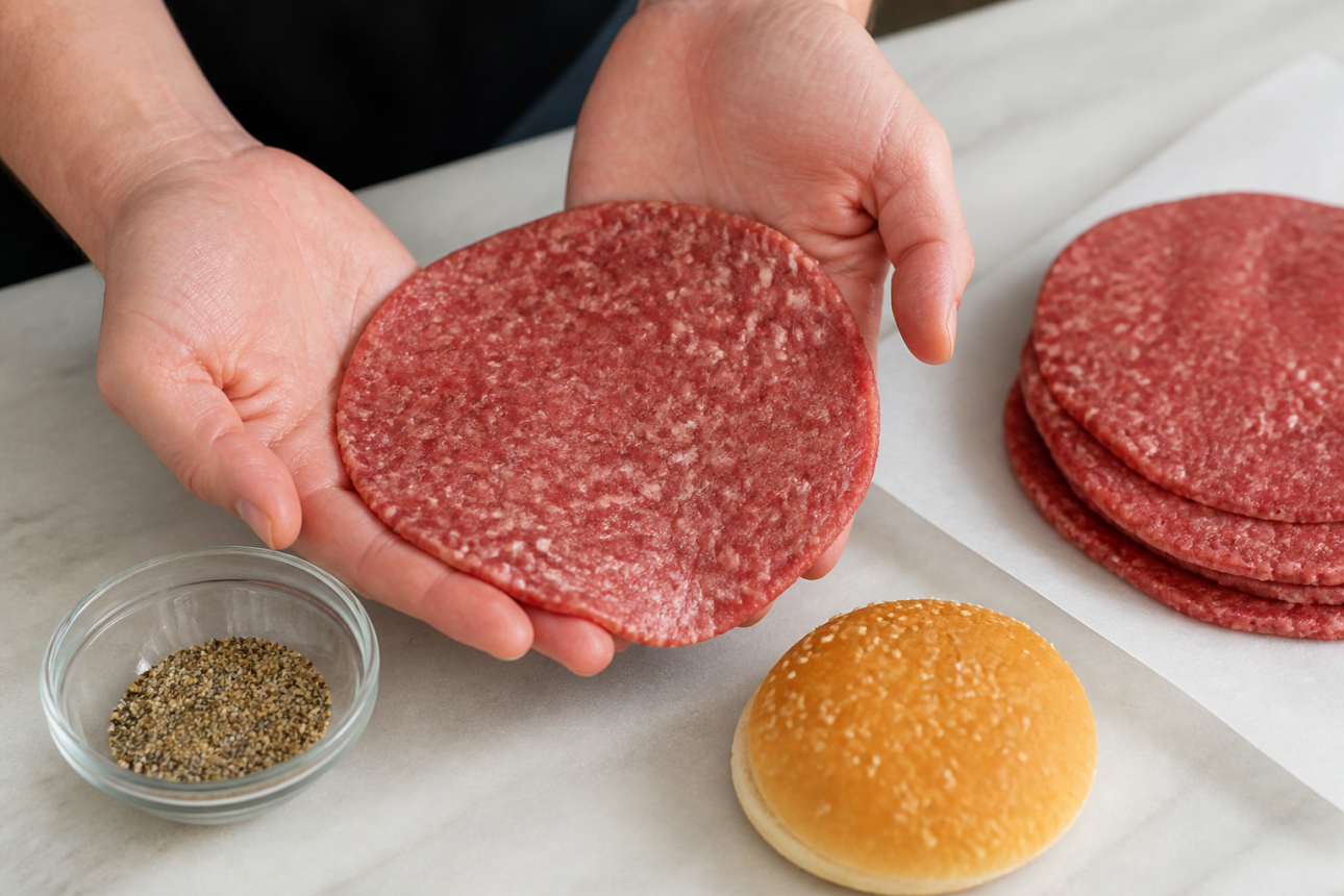 Foolproof Homemade McDonald's Burger That Never Fails 5 Step 3: Season the Patties